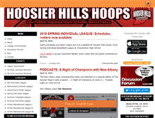 Tablet Screenshot of inhoopsreport.com